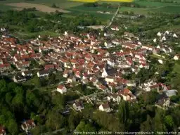 Vue aérienne village