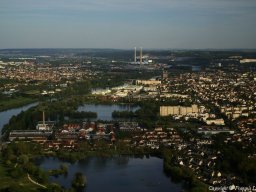 Vue aérienne Mantes la Jolie